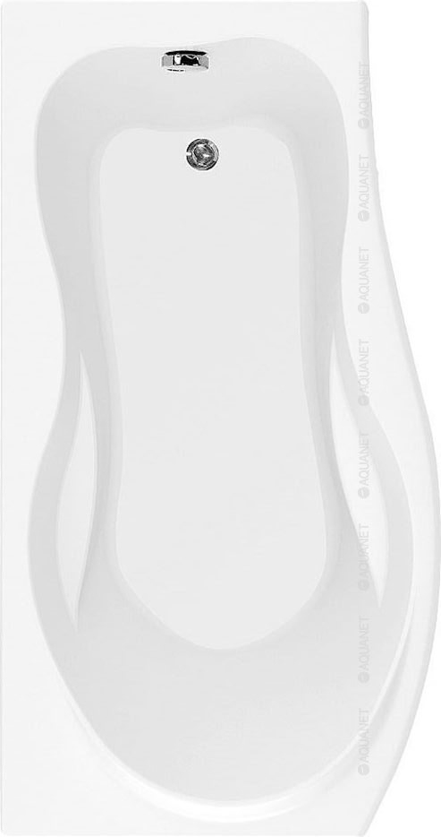 ванна акриловая aquanet borneo 170x75/90 l левая с каркасом