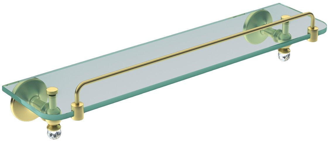 полка стеклянная art&max antic crystal am-2682sj-do золото