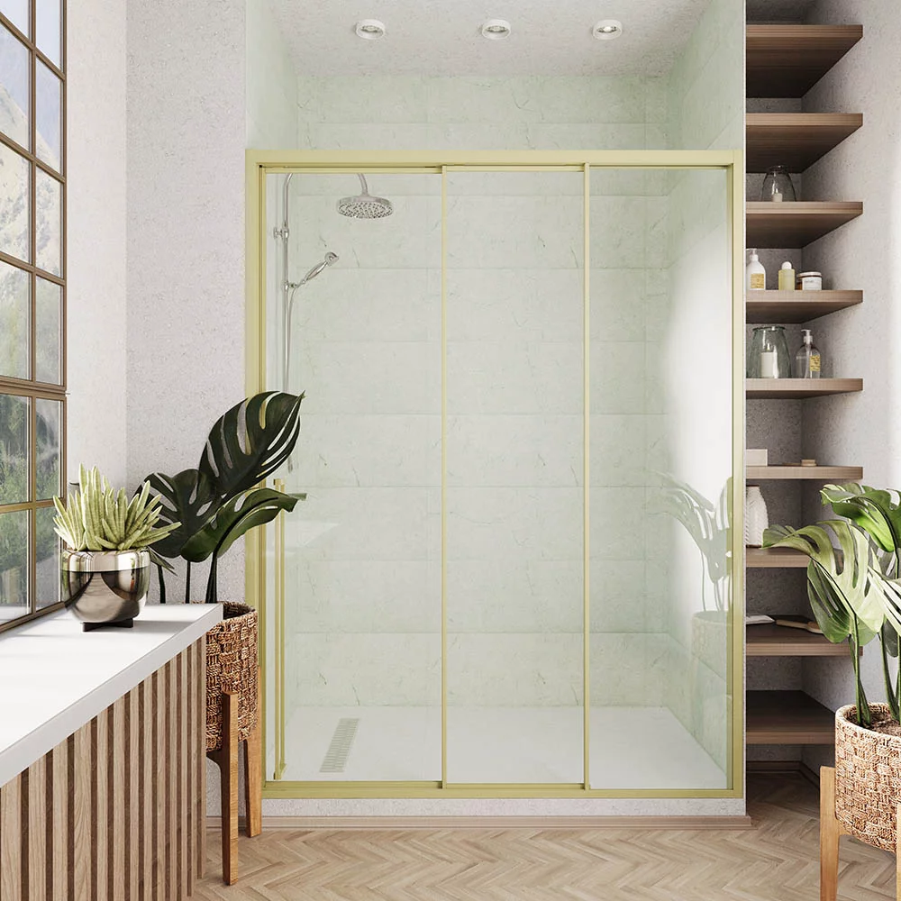 душевая дверь veconi premium prato pr3/r-100-01-g-c4 100x200 правая, профиль брашированное золото