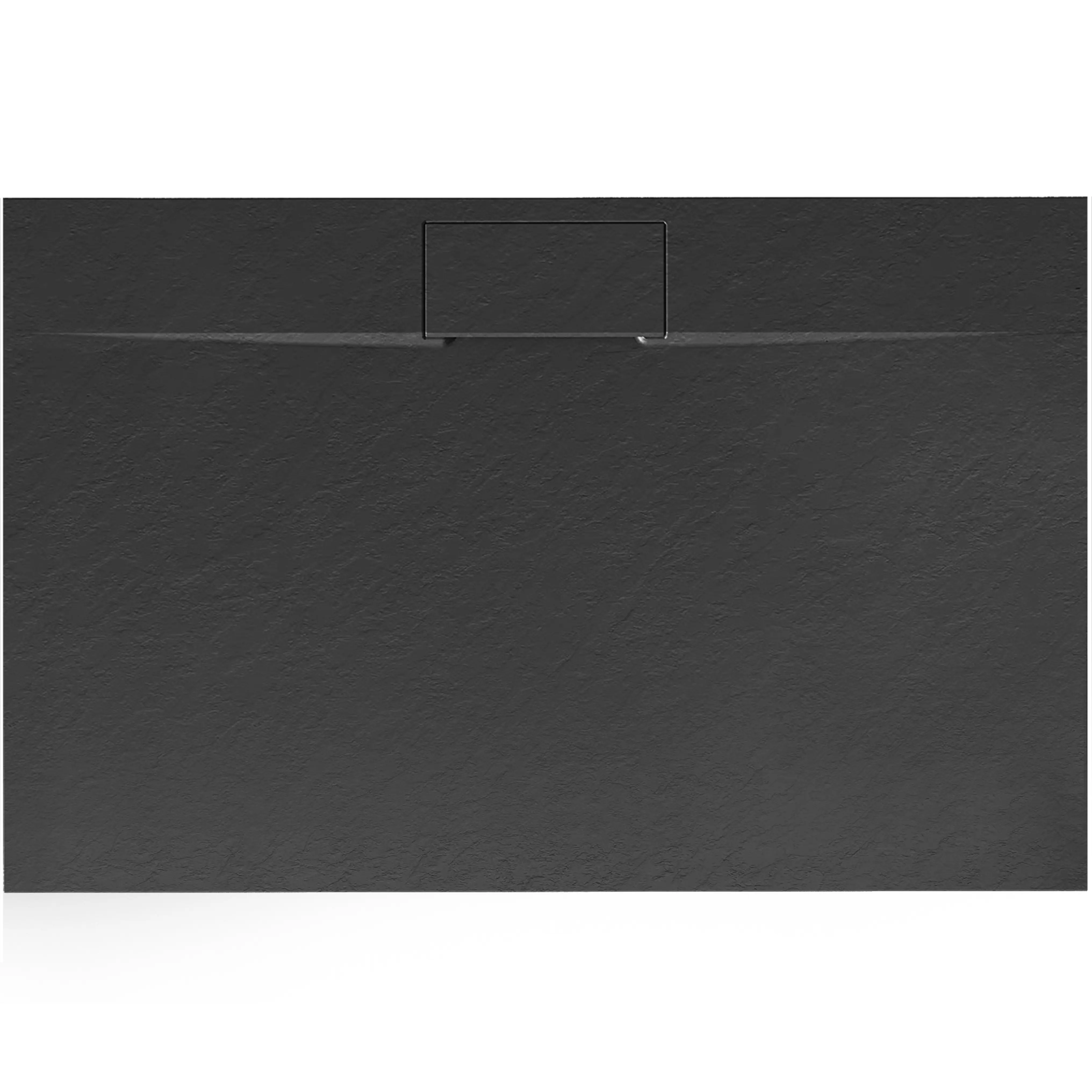 душевой поддон rea bazalt long black 120x90 черный
