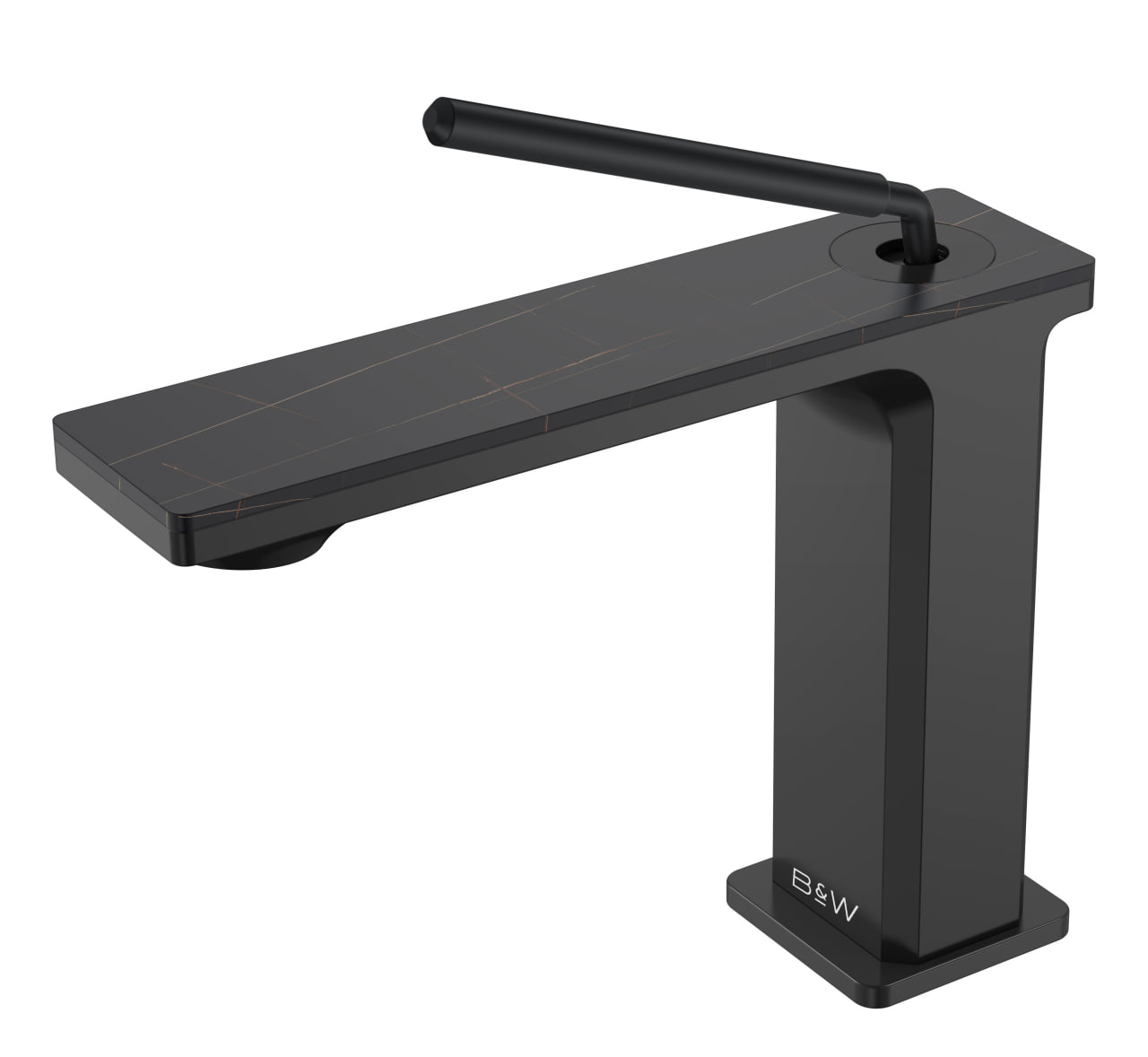 смеситель для умывальника black&white gravity gf-7105-mb черный матовый