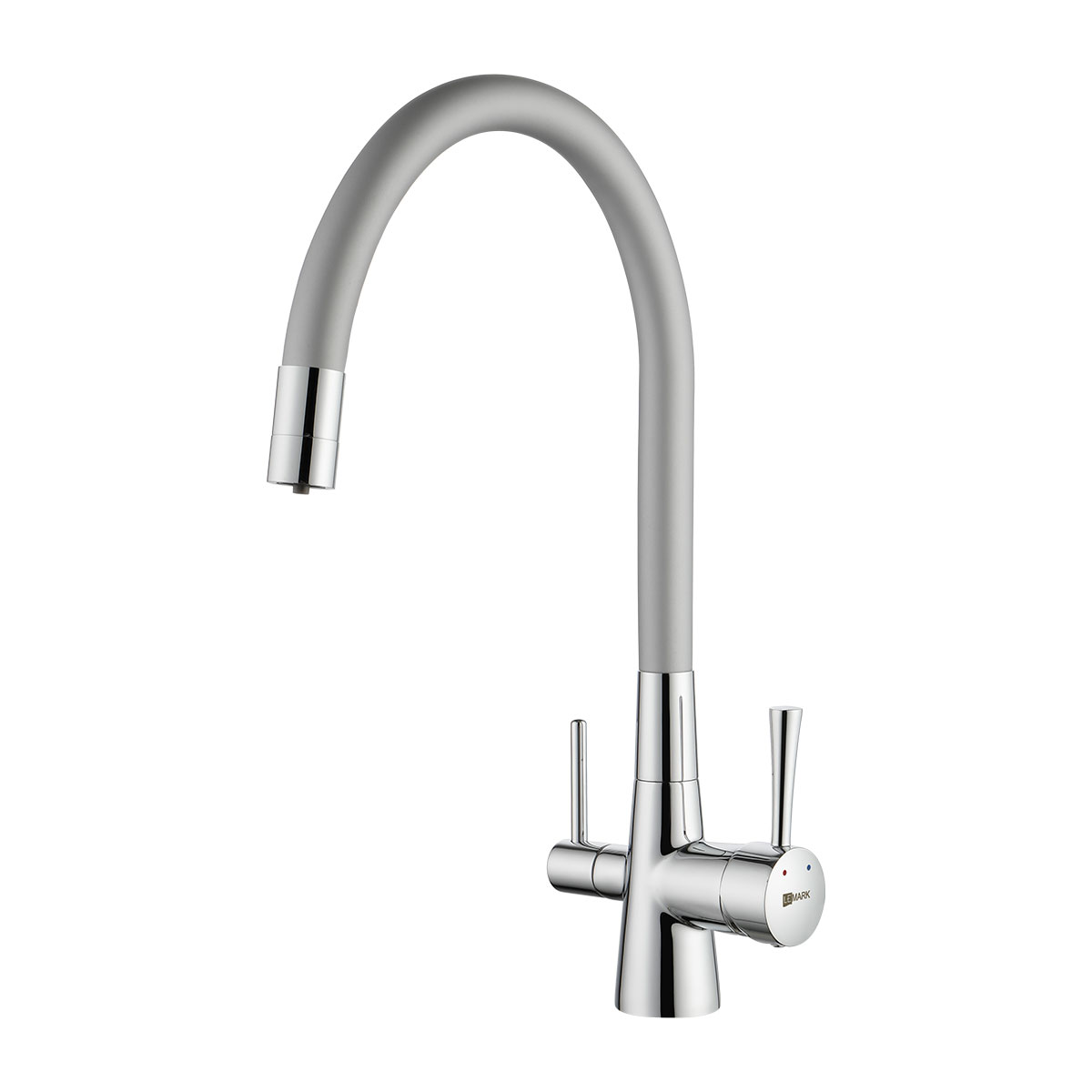 смеситель для кухни lemark comfort с подключением к фильтру питьевой воды lm3075c-silver хром серебристый