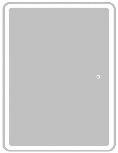 шкаф с зеркалом belbagno marino spc-mar-600/800-1a-led-tch 60x80 белый