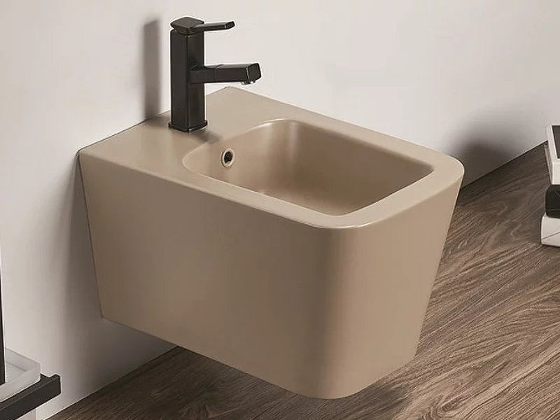 биде подвесное ceramalux 5370mc 36x51 капучино матовый