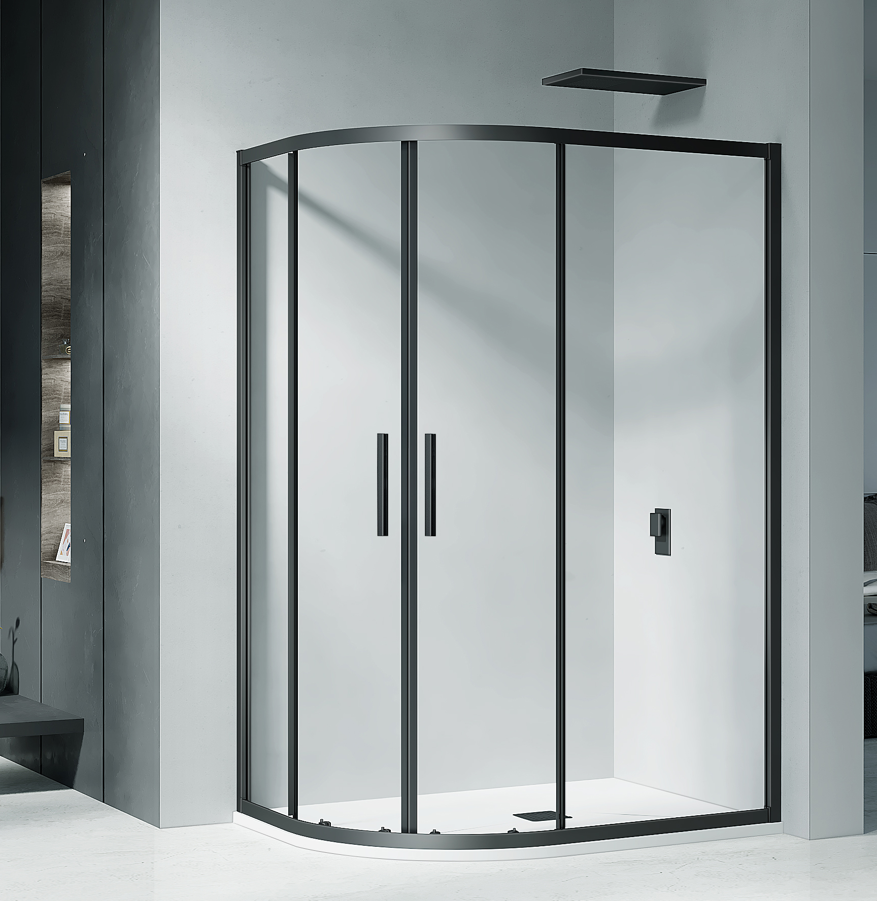 душевой уголок gooddoor cofe r-120-c-b 120x80