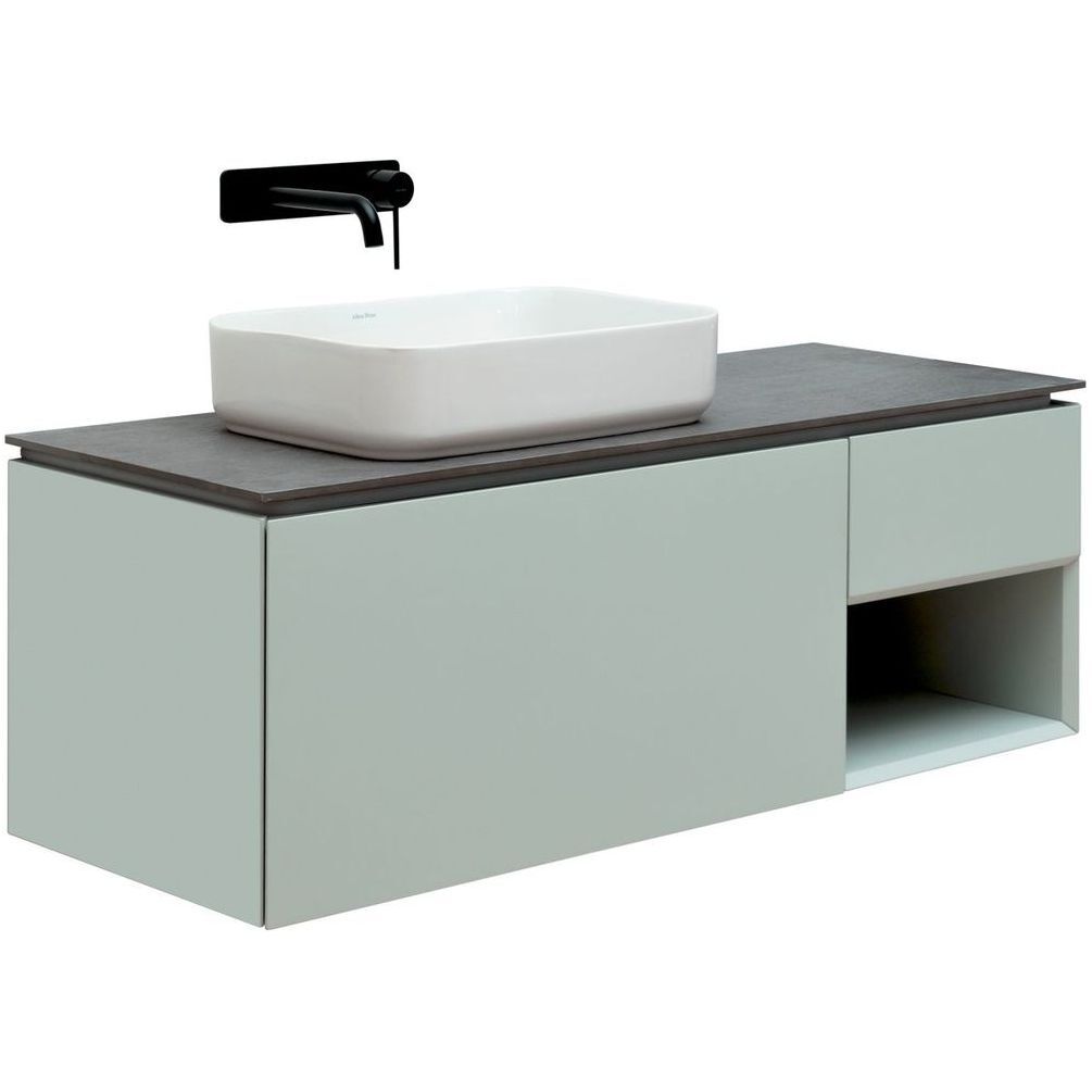 тумба под умывальник allen brau infinity 120 l 1.21006.pwm папирус матовый левый