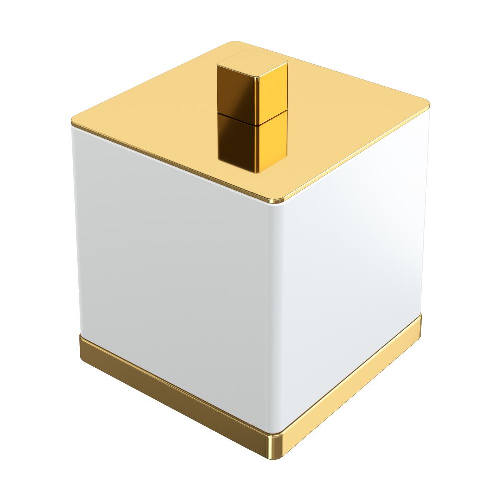 стакан для ватных дисков boheme qubic 10964-g золото