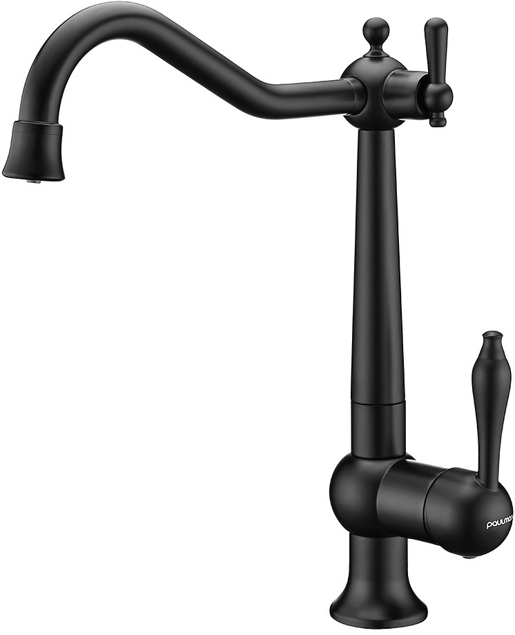 смеситель для кухни paulmark retro re213226-401(an) антрацит