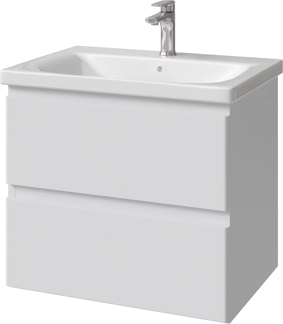 тумба подвесная caprigo forte 65 36110eml-b231 белый матовый