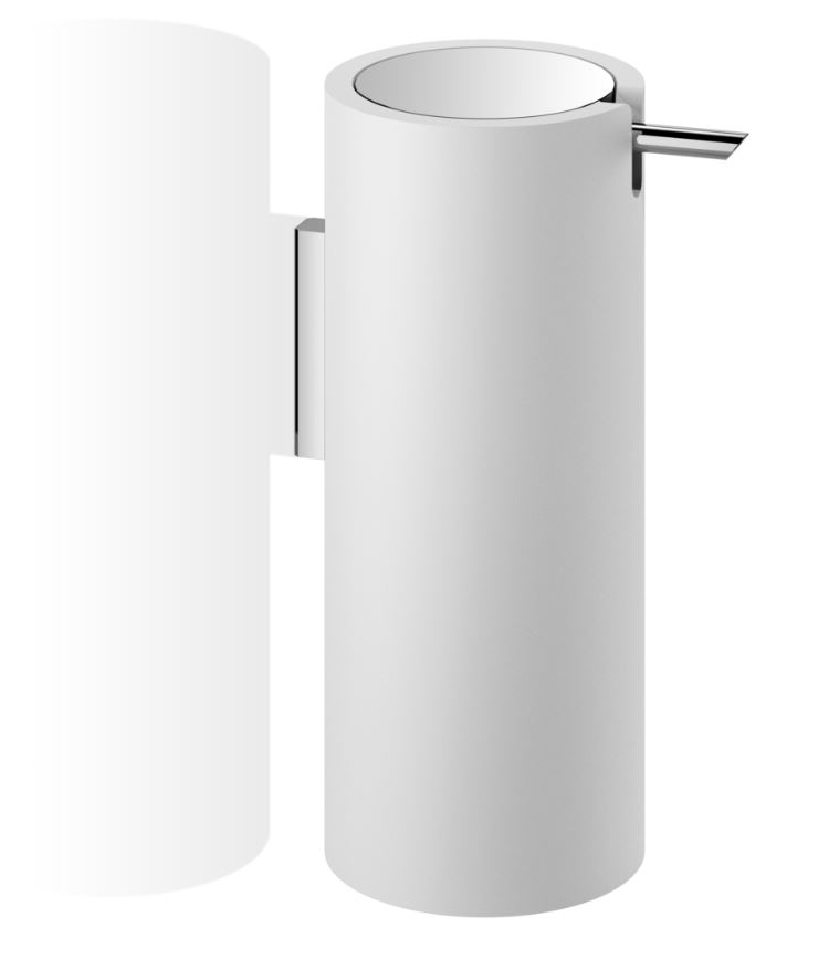 дозатор для жидкого мыла decor walther stone white wsp 0972254 белый / хром