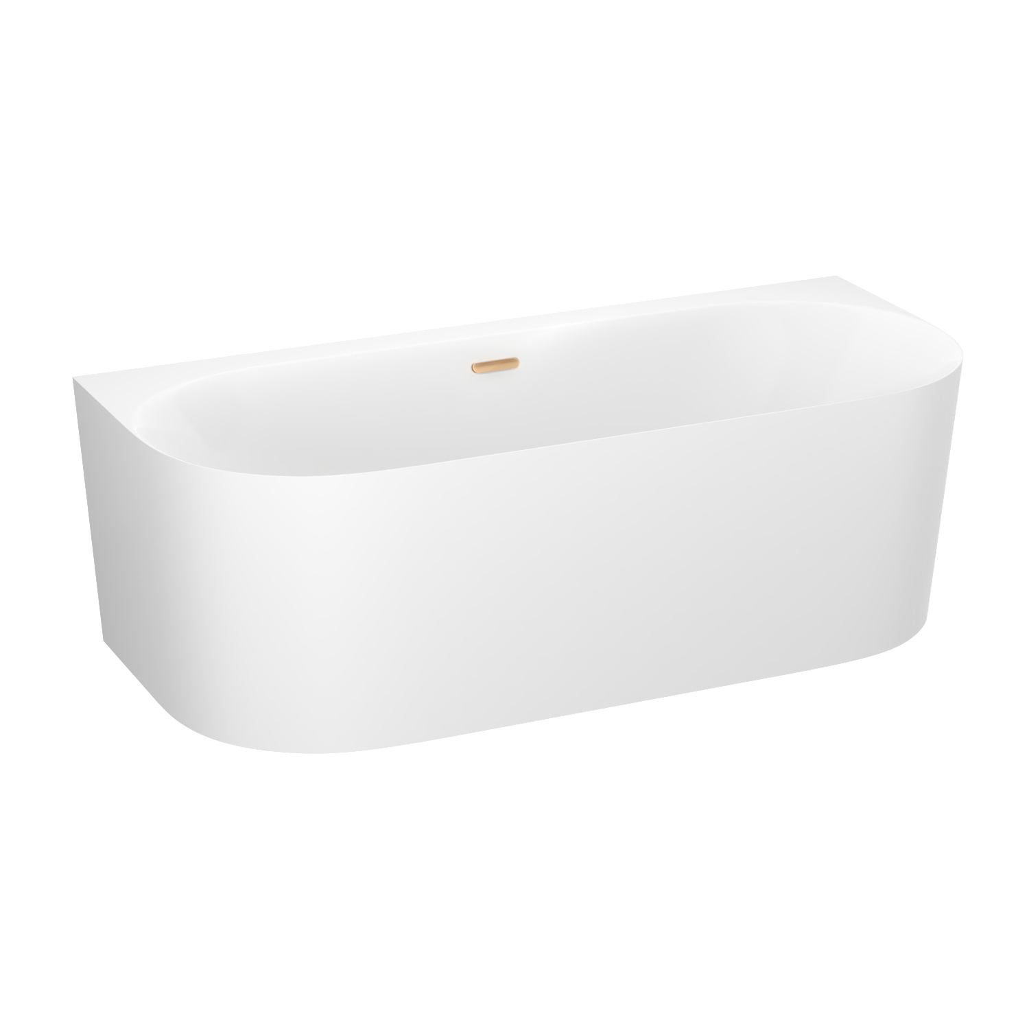 ванна акриловая wellsee collaro 170x80 (слив-перелив золото) белый глянец