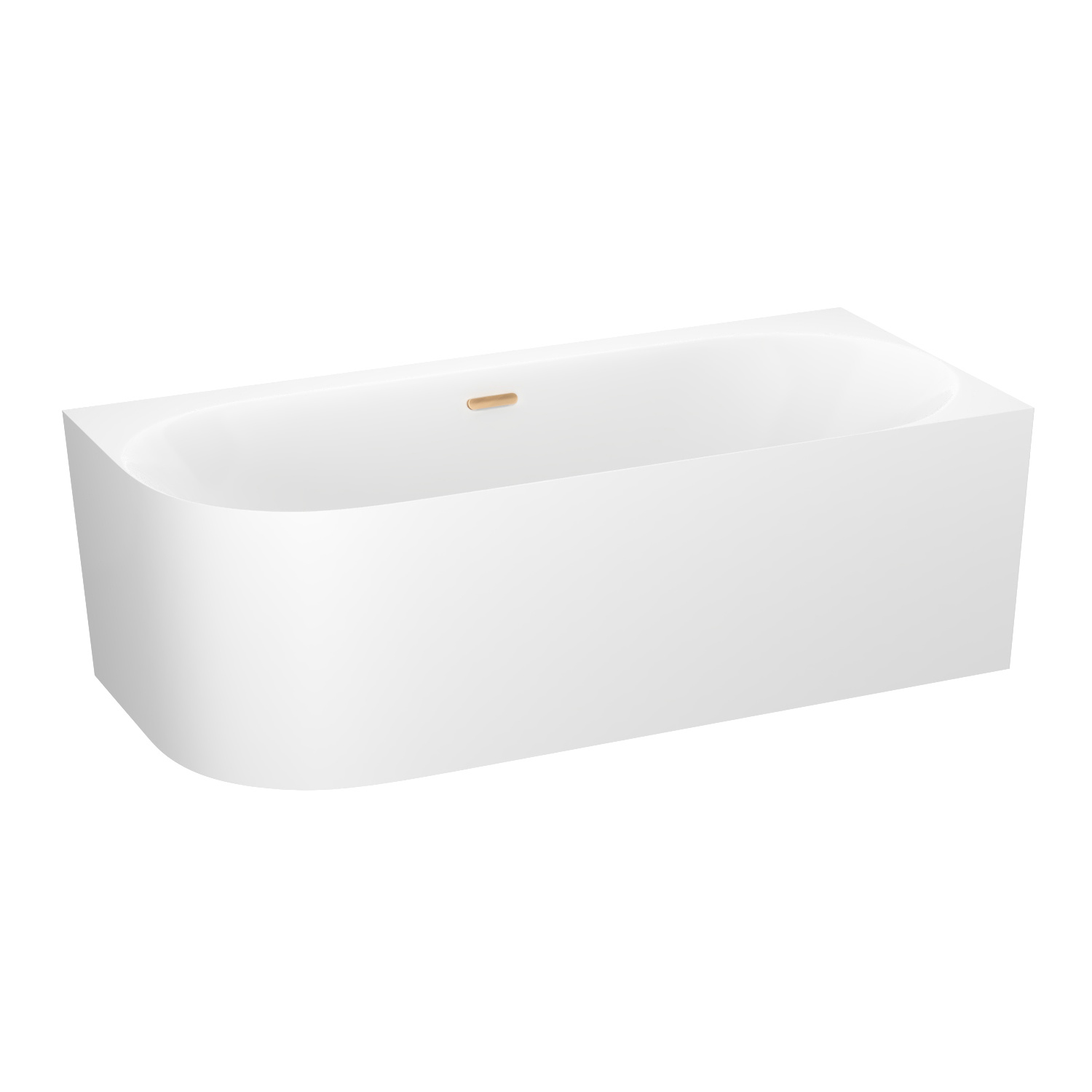 ванна акриловая wellsee collaro 180x80 (слив-перелив золото) белый глянец (правая)