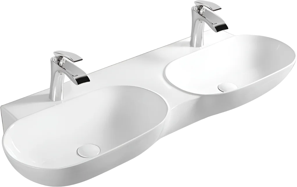 умывальник santiline sl-2113 120x39 двойной, белый