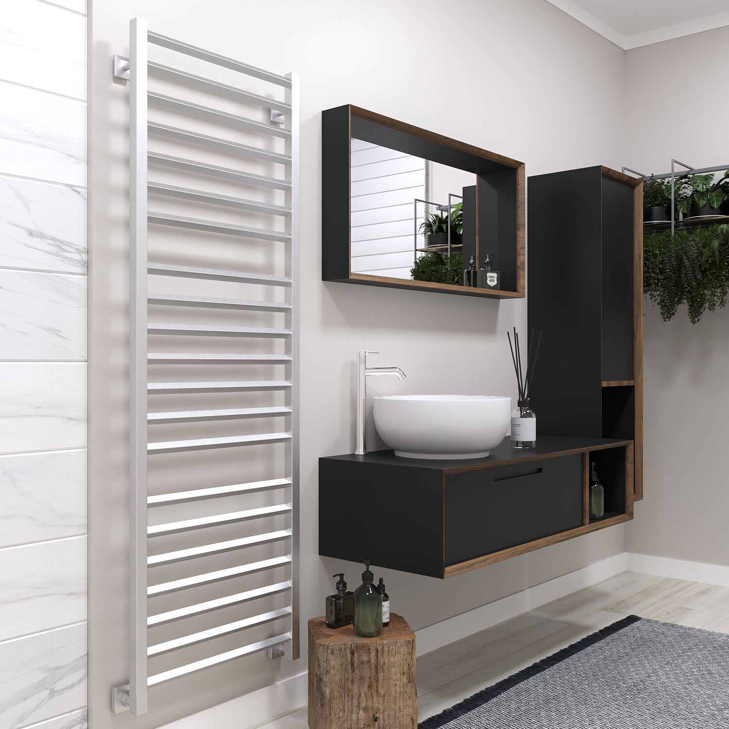 полотенцесушитель водяной stinox sorento luxe 50x160 сатин
