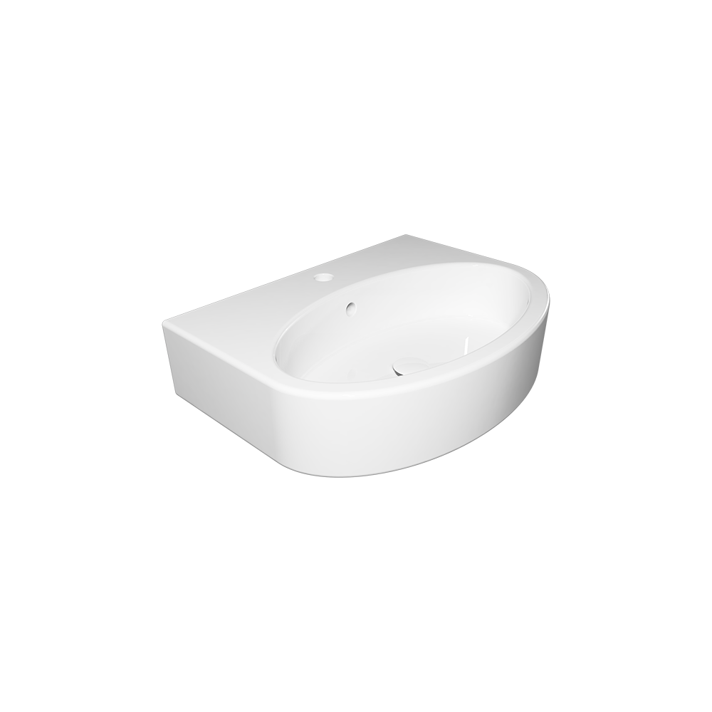 умывальник gsg ceramic design like lklavbw60000 60x44 белый глянец