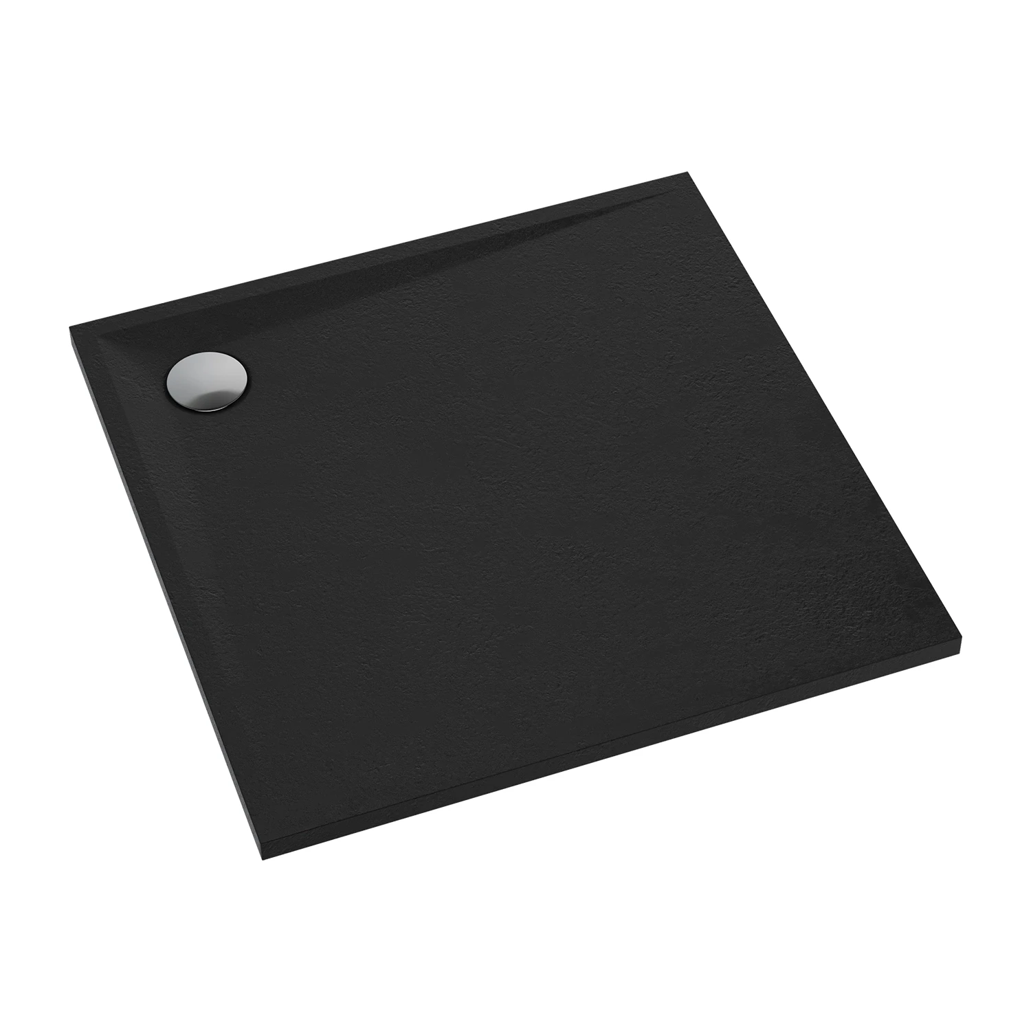 душевой поддон omnires stone stone80/kbl 80x80 черный матовый
