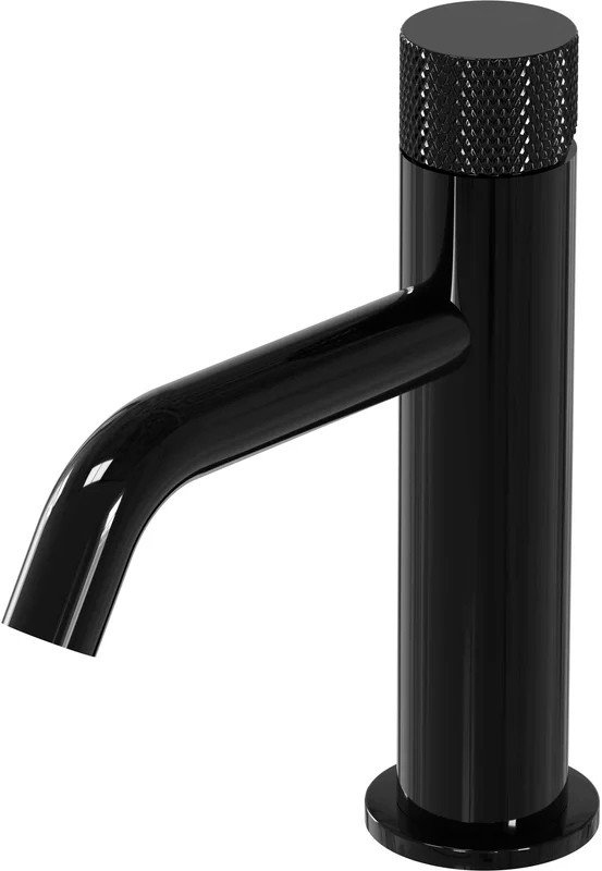 смеситель для умывальника milleau tissage ml0321kls-gb черный глянец