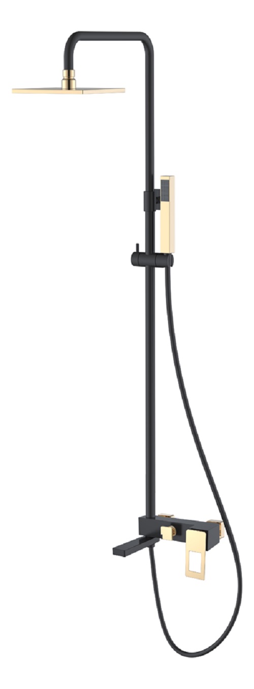 душевая стойка boheme q 148-bg black gold