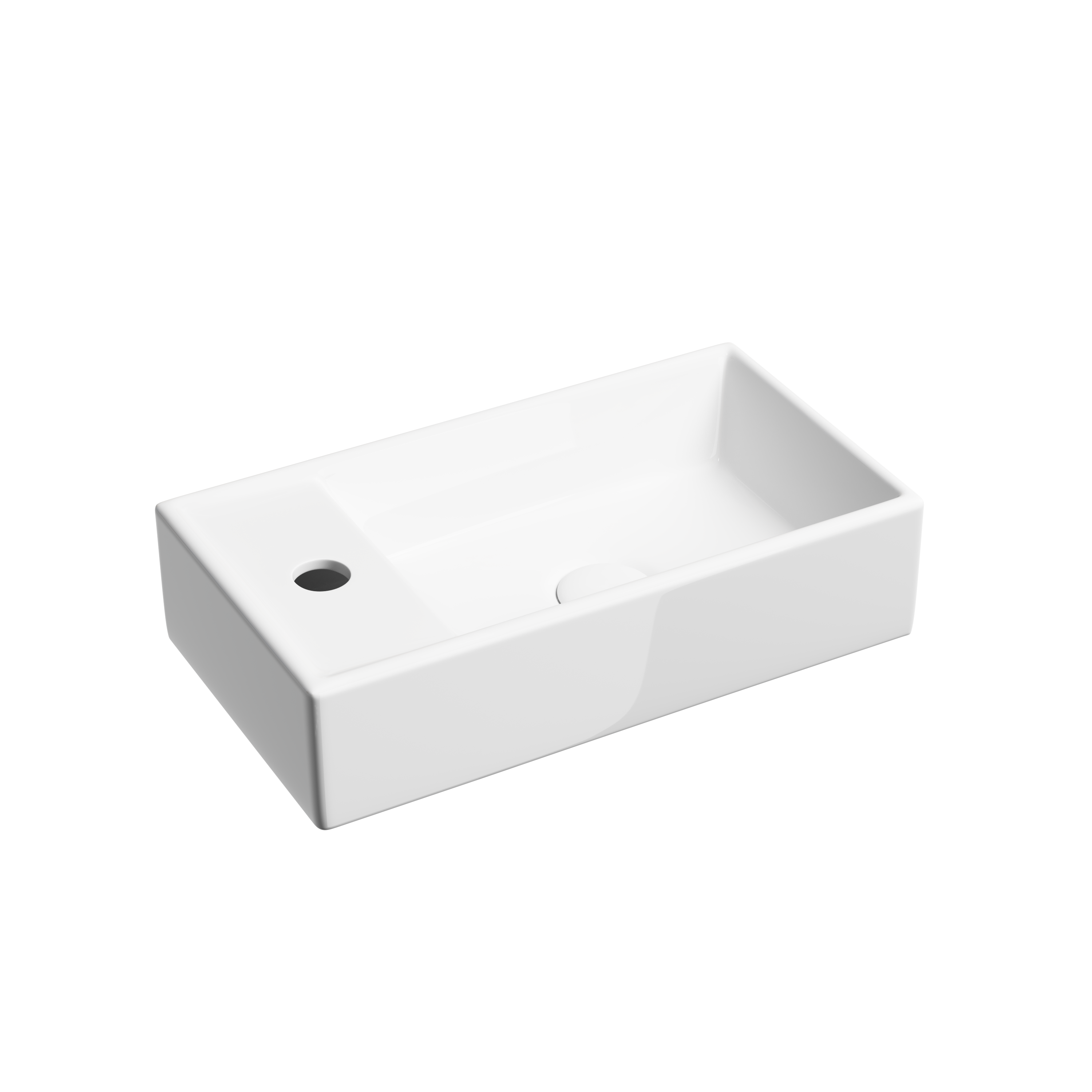 умывальник накладной ceramicanova element cn6051r правый, белый