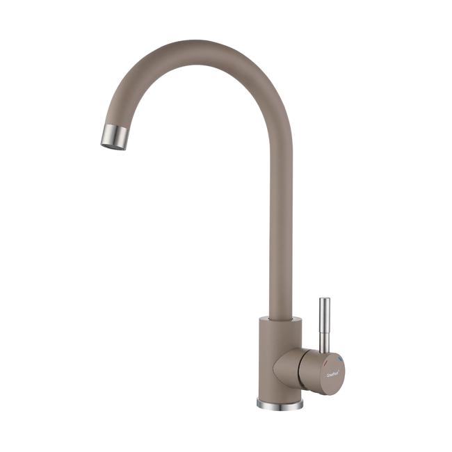 смеситель для кухни granfest quarz gf-z5410 песочный