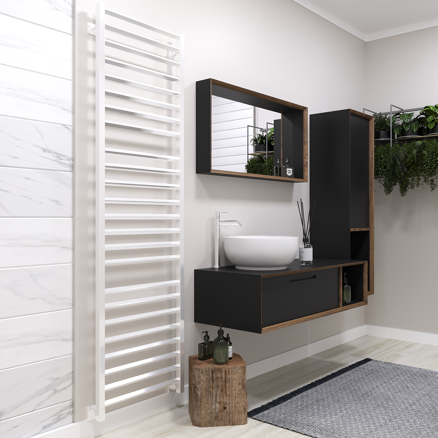 полотенцесушитель водяной stinox sorento luxe 50x180 белый глянец
