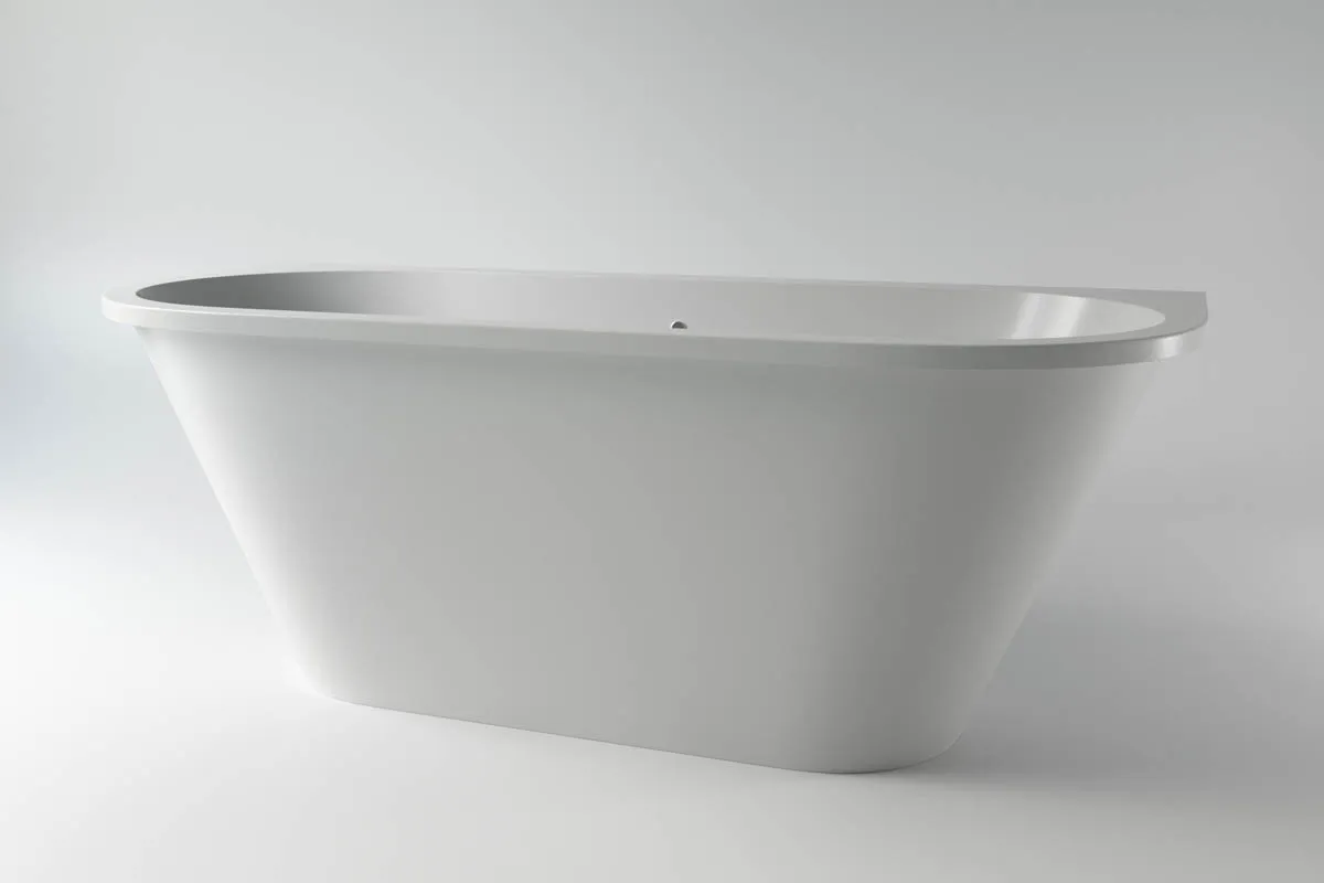 ванна каменная holbi galatea 168.5x77 sr белая матовая