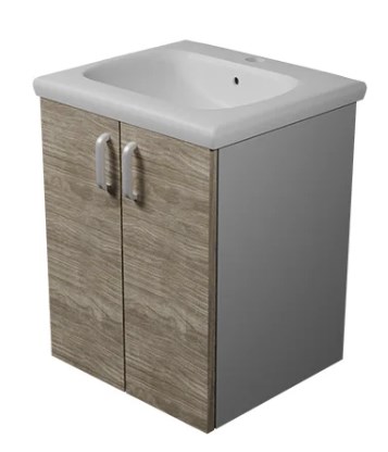 тумба подвесная kolpa-san evelin oue 80 gray oak, серый дуб
