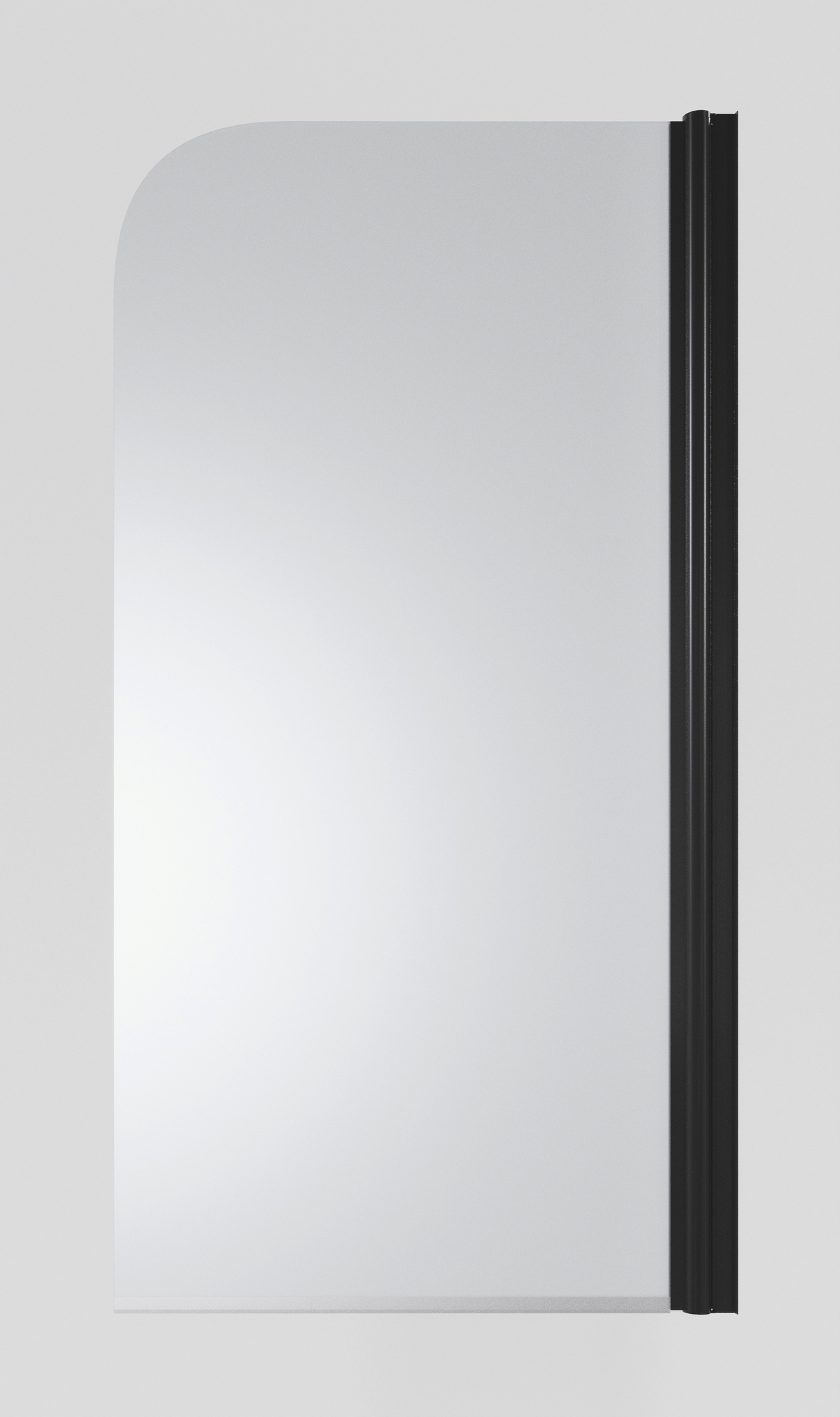 шторка на ванну timo tcm-70/03f-6 70x140 стекла матовые, профиль черный