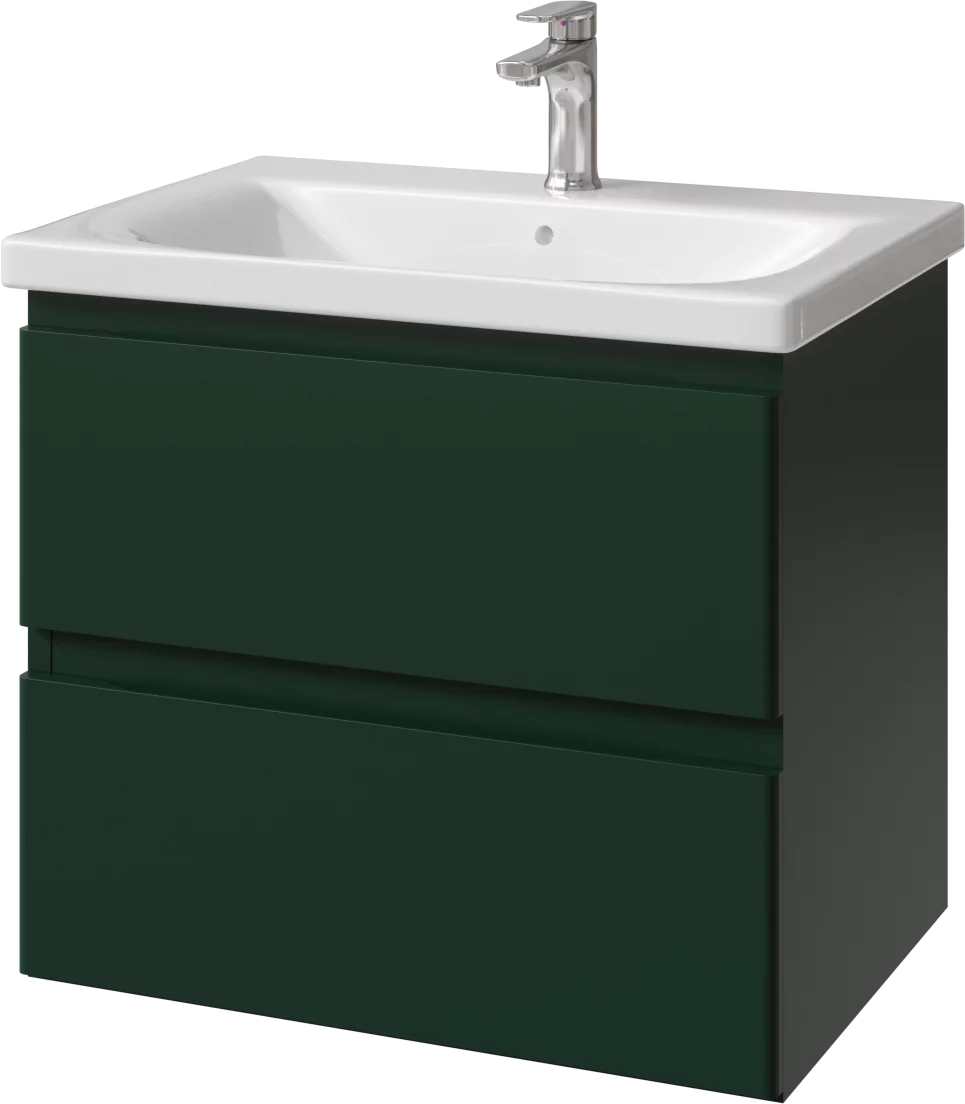 тумба подвесная caprigo forte 65 36110eml-b134 зеленый матовый