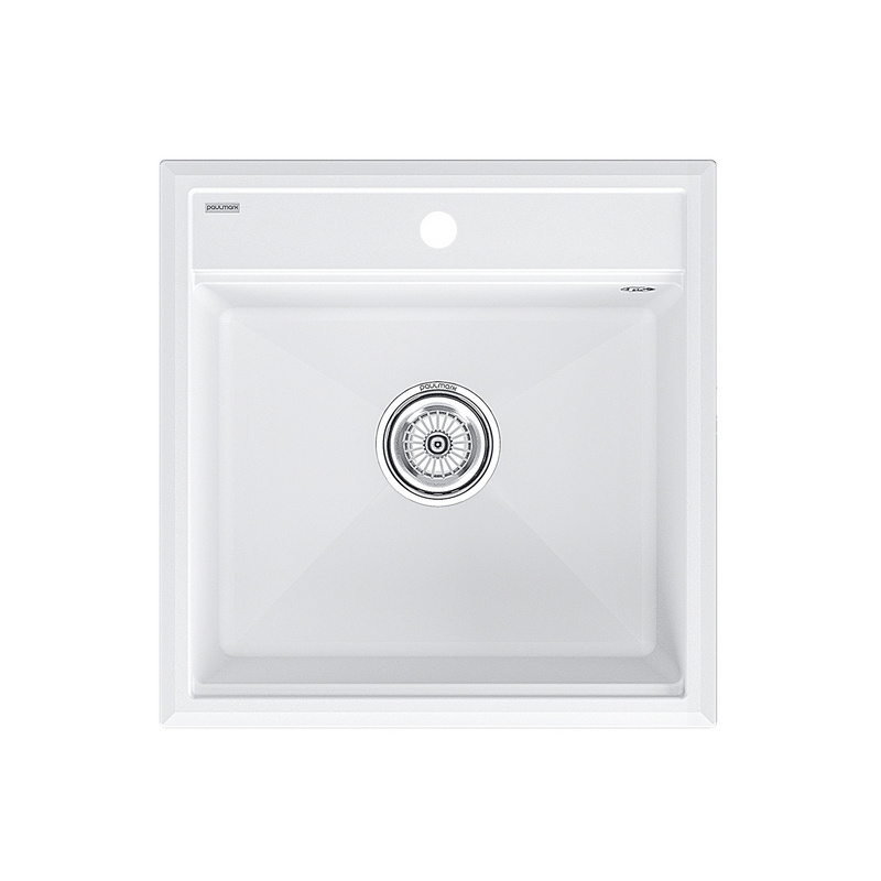 кухонная мойка paulmark stepia pm115051-wh 50x51 белый