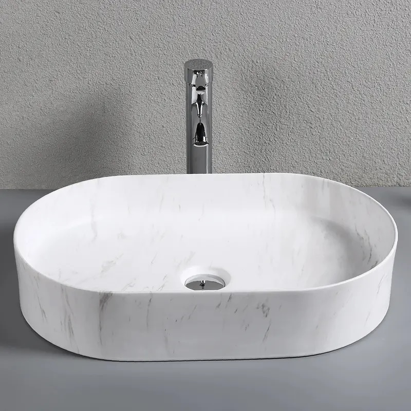 умывальник накладной cerutti spa cr0055b mmw1 50x35 мрамор белый матовый