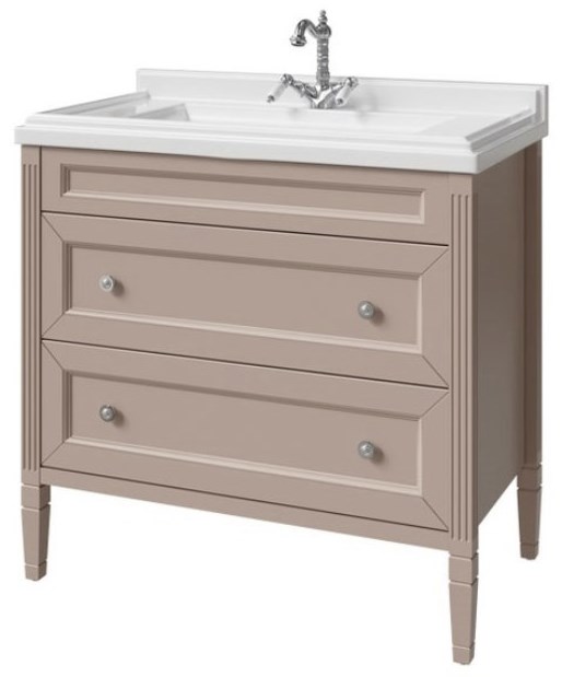 тумба напольная caprigo albion concept 90 34018uv-sf026 коричневый матовый