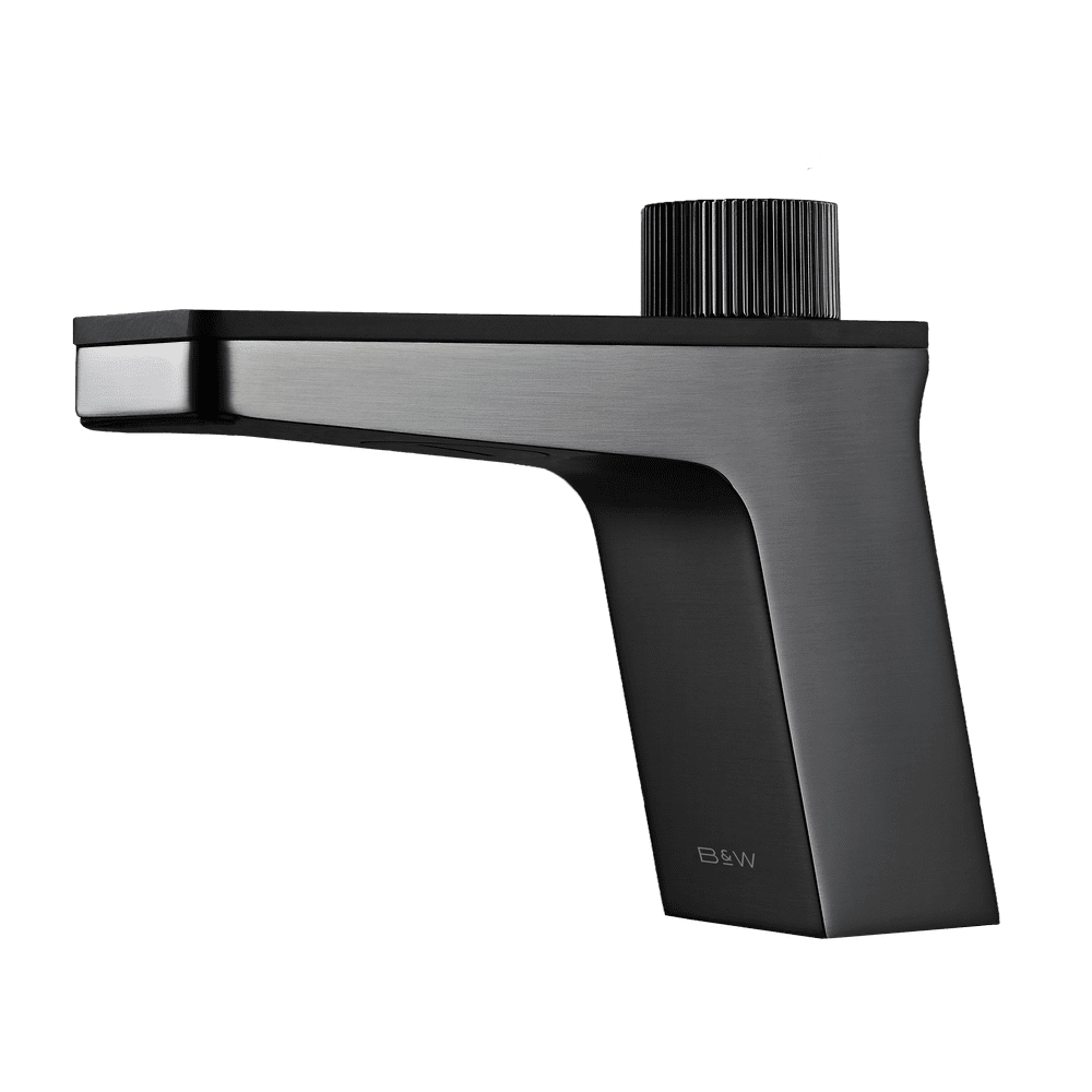 смеситель для умывальника black&white u7510gm оружейная сталь