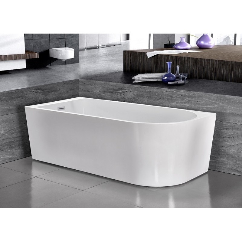 ванна акриловая esbano afina r 170x80 отдельностоящая, белая