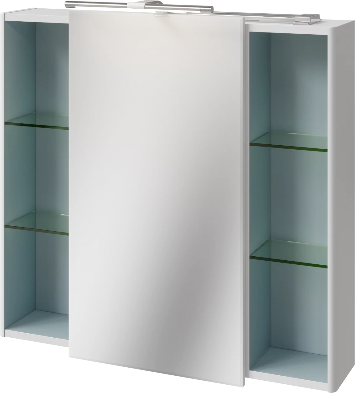 шкаф с зеркалом caprigo accord 80 2231-sf027 белый матовый