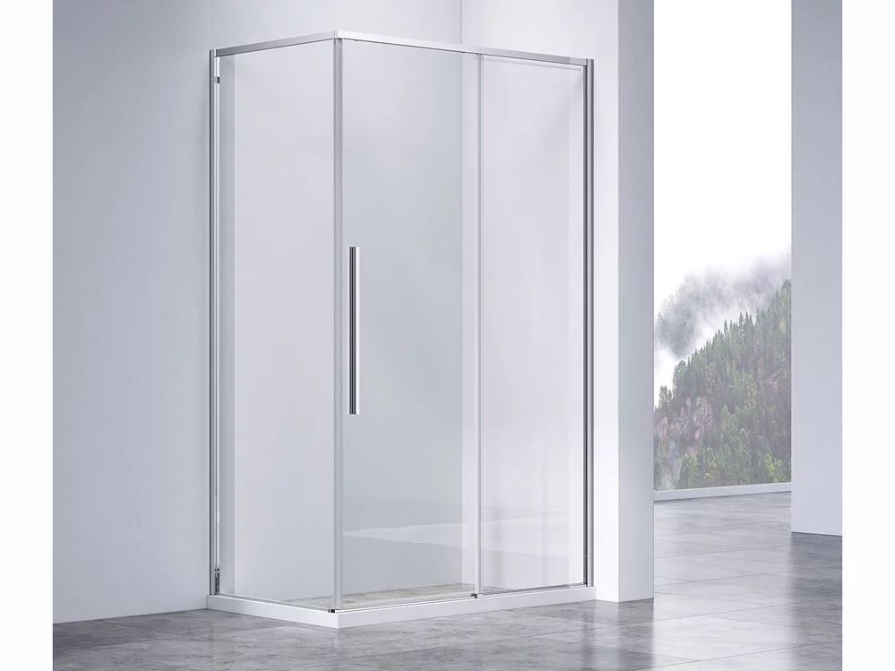 душевой уголок vincea slim-n vsr-4sn8012cl 120x80 прозрачное стекло / профиль хром