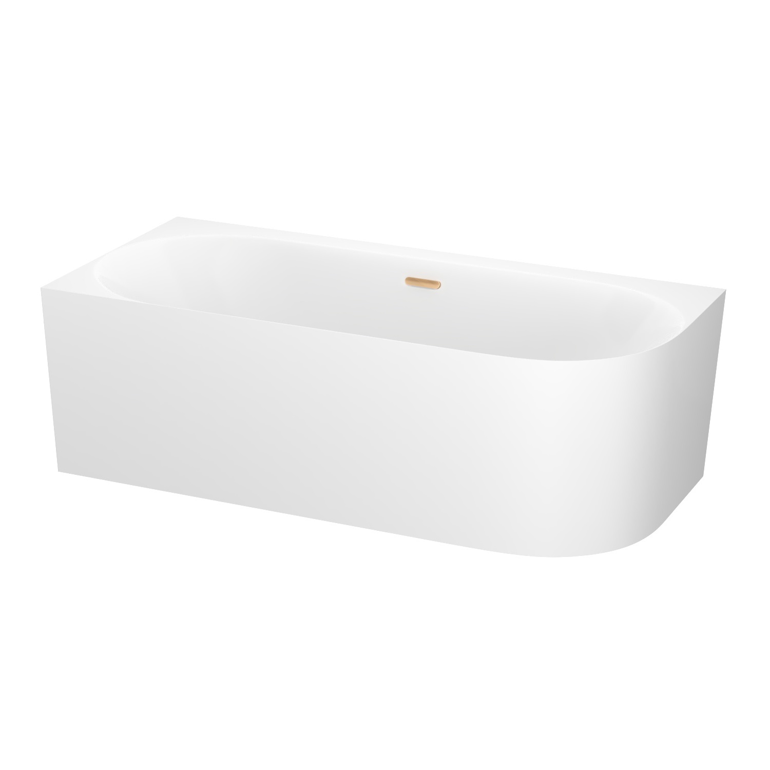 ванна акриловая wellsee collaro 150x75 (слив-перелив золото) белый глянец (левая)