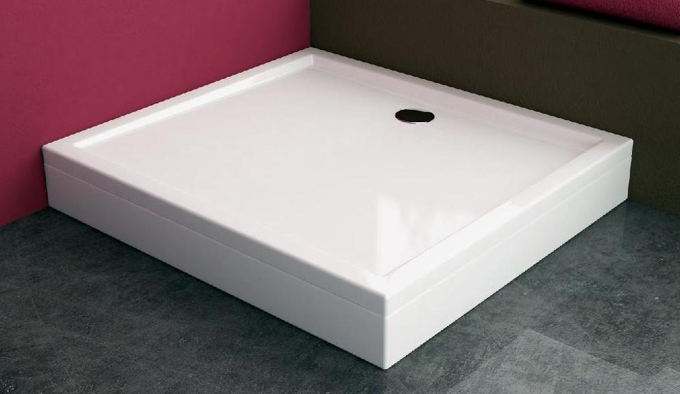 душевой поддон kolpa-san flamenco 80x80 белый глянец