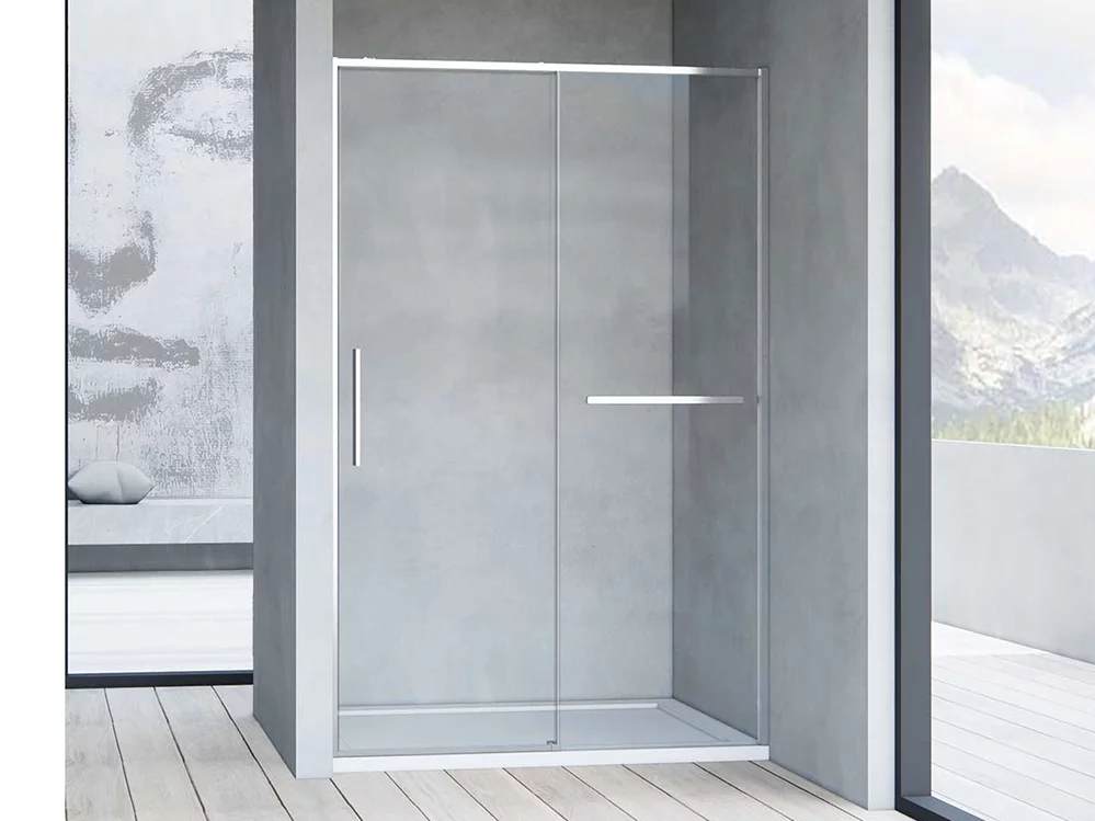душевая дверь vincea slim soft vds-1ss100cl 100x200 прозрачное стекло / профиль хром