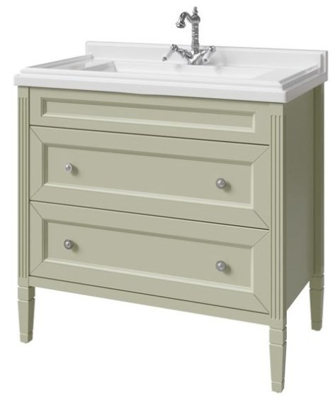 тумба напольная caprigo albion concept 90 34018uv-sf024 зеленый глянец