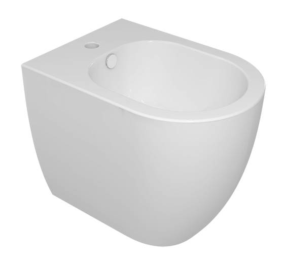 биде приставное gsg ceramic design like 36x52,5 белый глянец