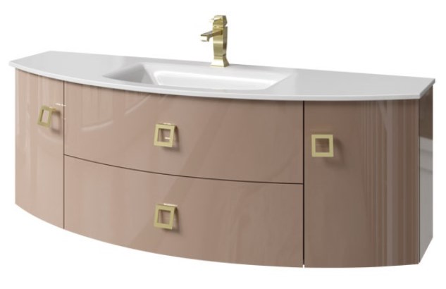 тумба подвесная caprigo legato 140 3016b-dm501-6t коричневый