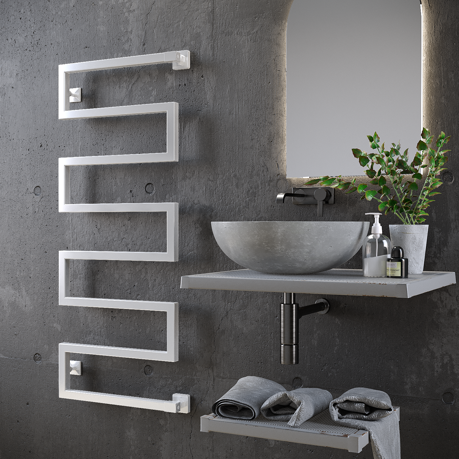 полотенцесушитель водяной stinox ultra 50x120 белый глянец