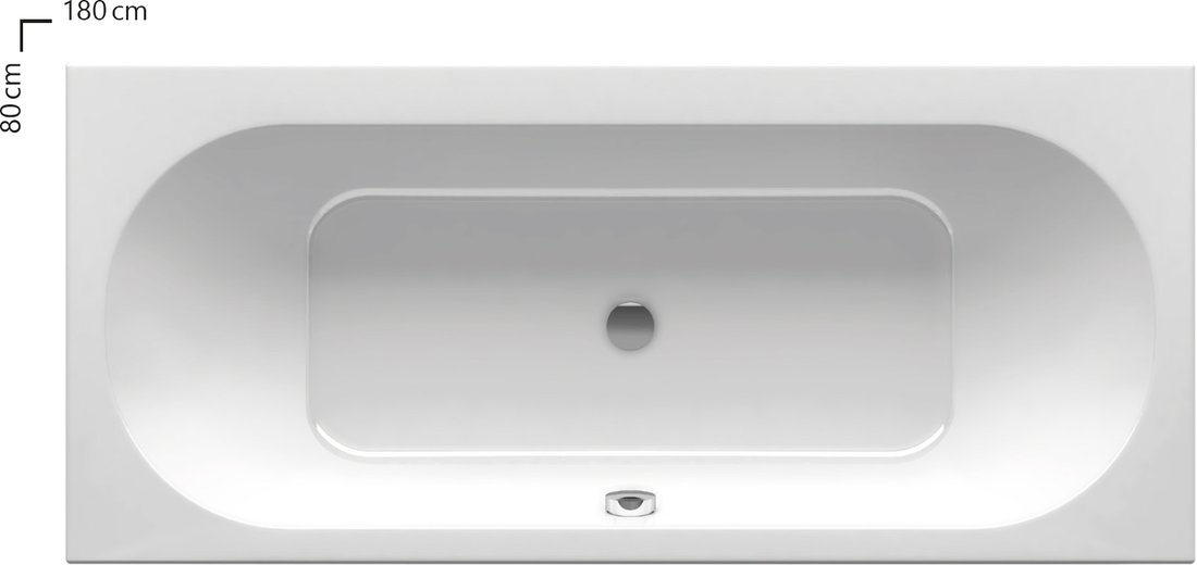 ванна акриловая ravak city slim 180x80