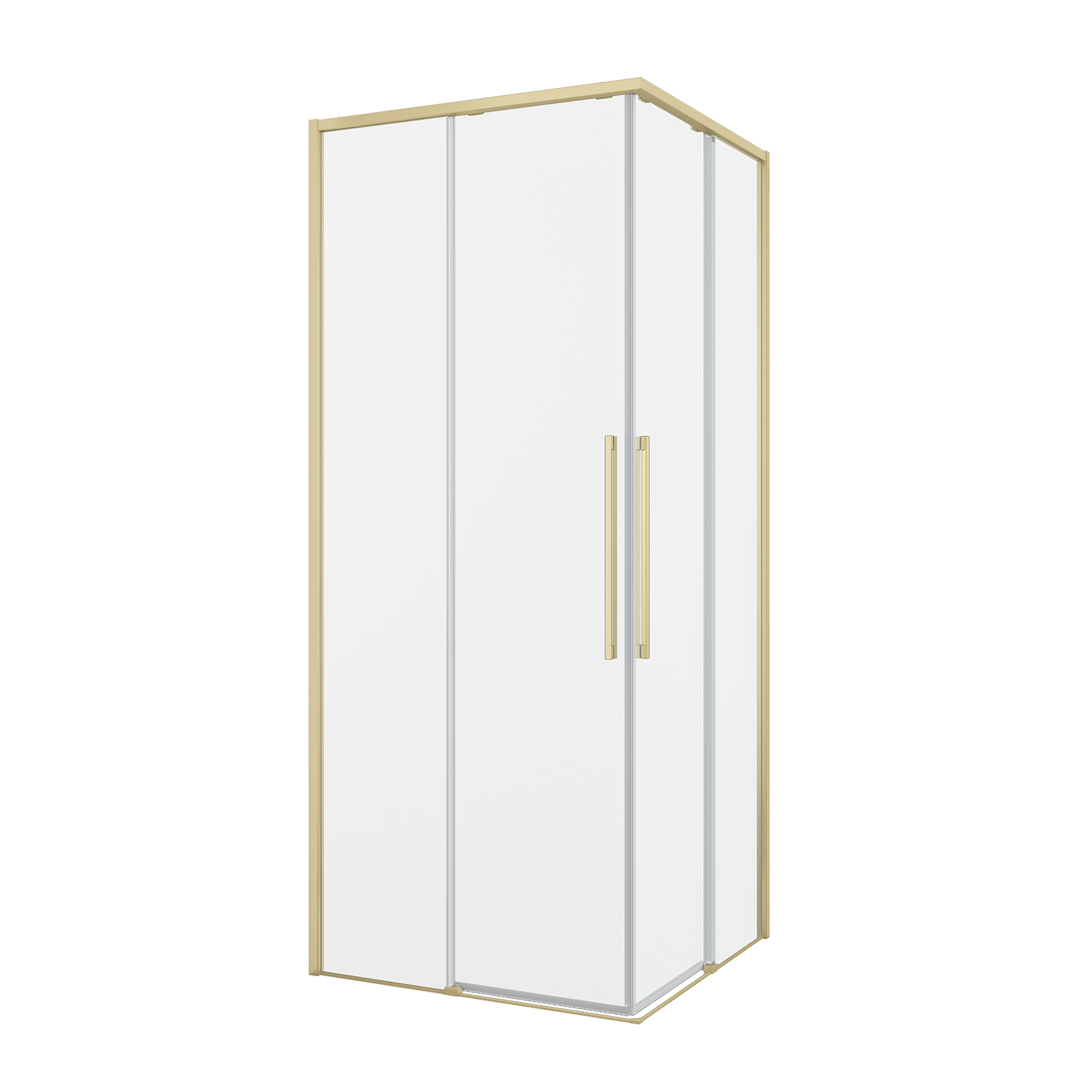 душевой уголок black&white stellar wind s1220-9090g brushed gold стекло прозрачное, профиль брашированное золото