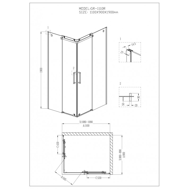 Душевой уголок Wasserkraft Aller Black Matt 10H07LB 120x90 фото 18 душевой уголок wasserkraft aller black matt 10h07lb 120x90 фото 18