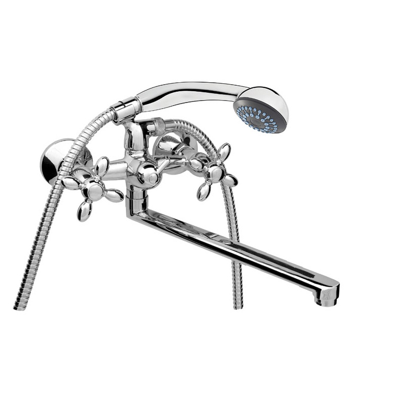смеситель для ванны rubineta milano-1 (c) (k) m1ck06 хром