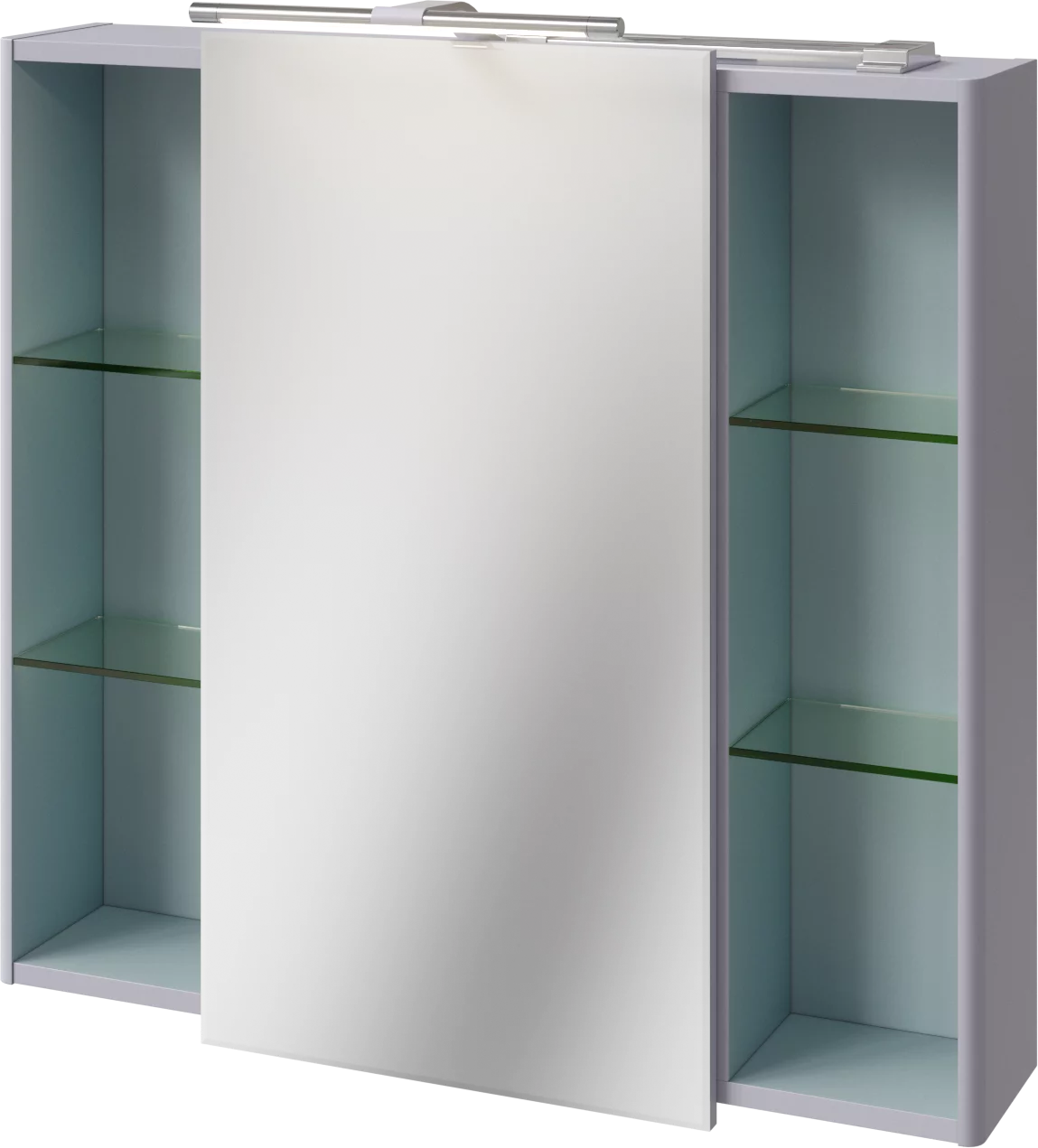 шкаф с зеркалом caprigo accord 80 2231-sf028 сиреневый матовый