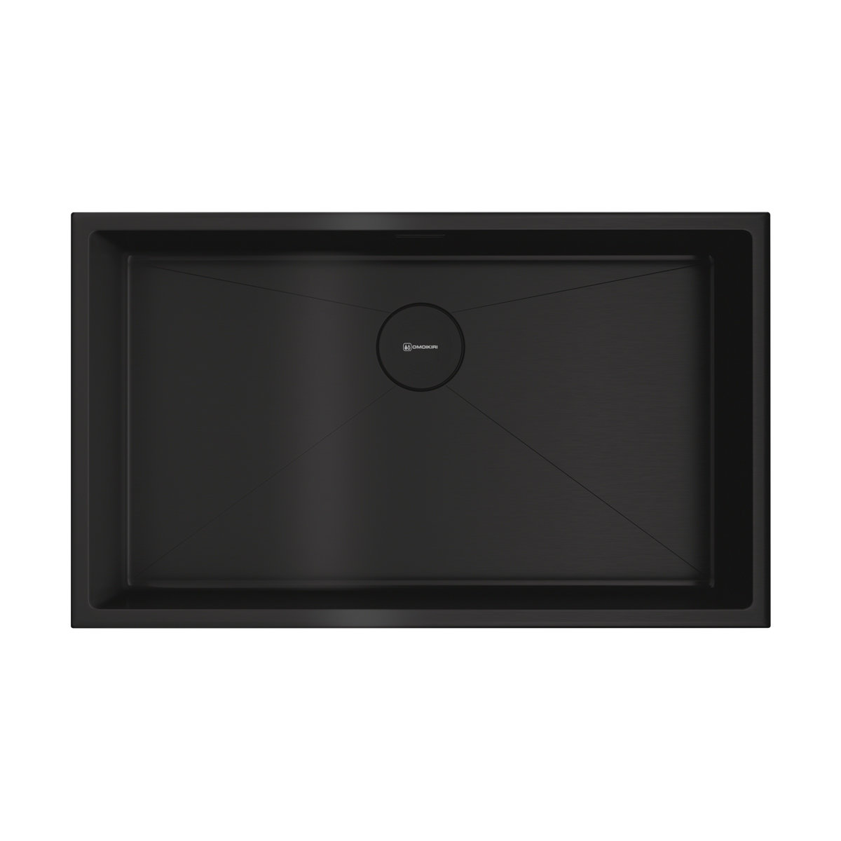 кухонная мойка omoikiri taki 74-u/if-gb 4997020 74x44 графит
