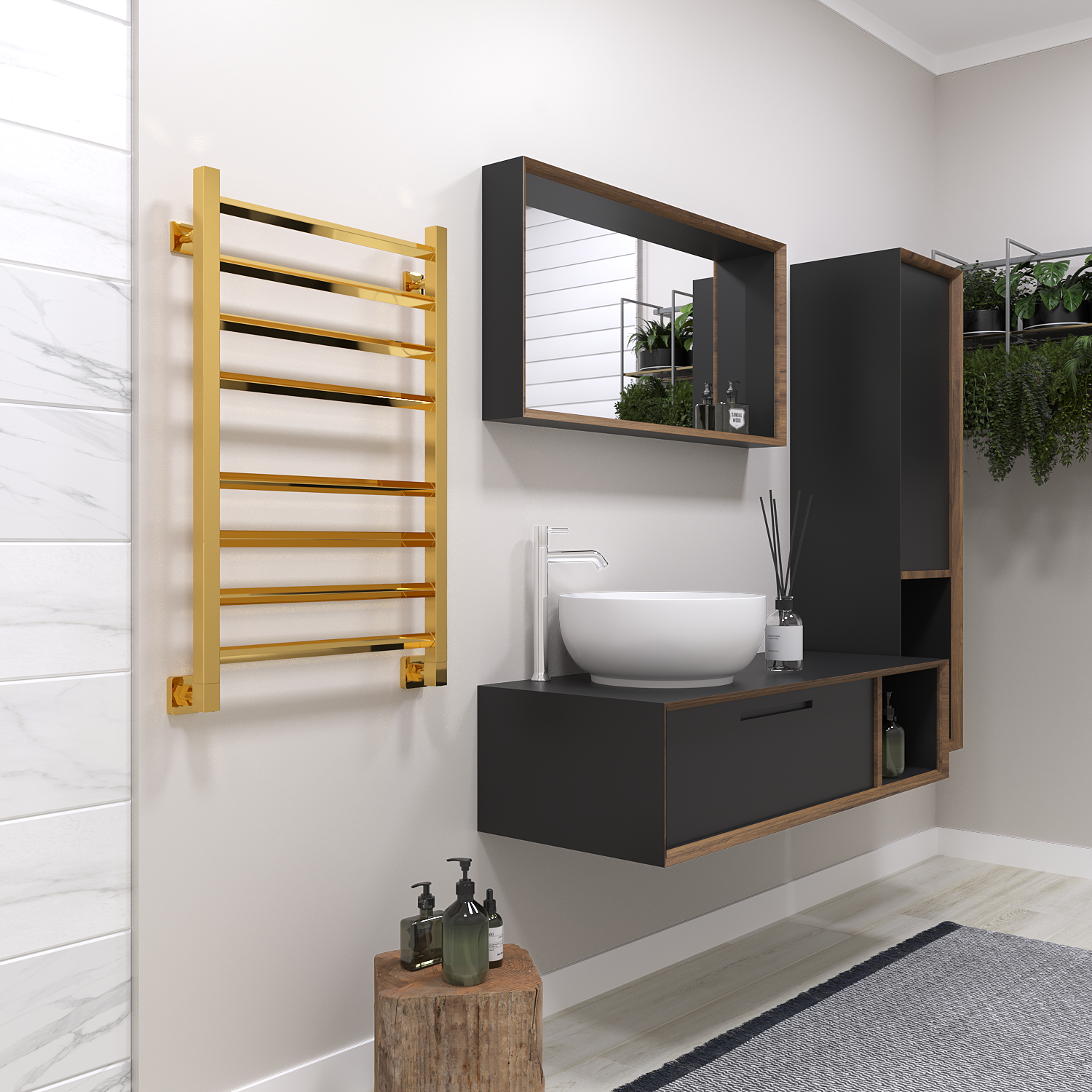 полотенцесушитель водяной stinox sorento 50x80 золото глянец